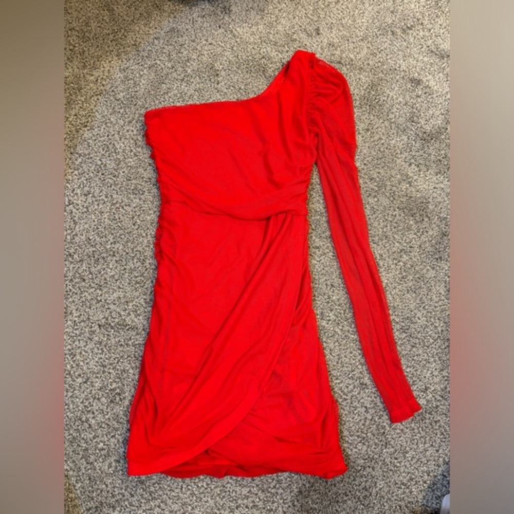 Lucy in the Sky One Shoulder Mini Dress
